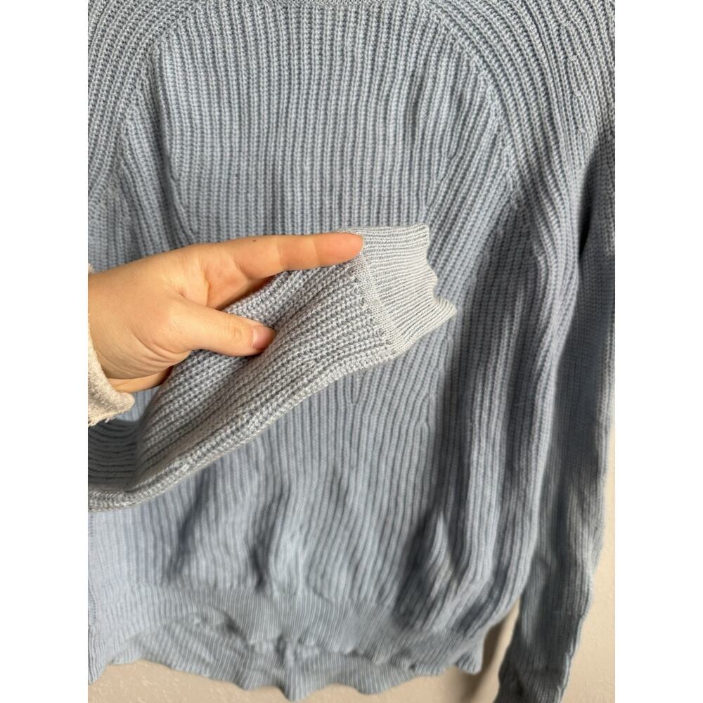 Vince Blue Wool Cashmere High Crewneck Sweater Womens S Classic Everyday - Picture 3 of 7